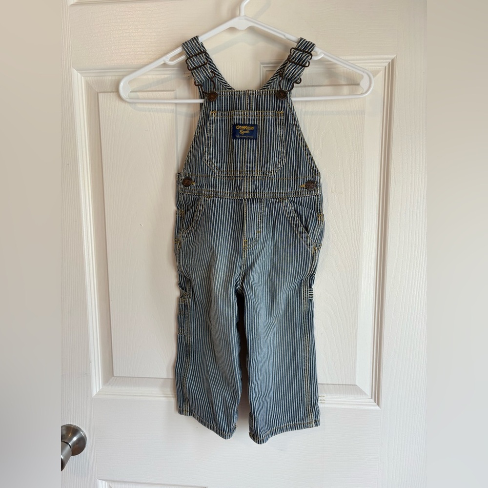 OshKosh B’ Gosh Kids Striped Overalls